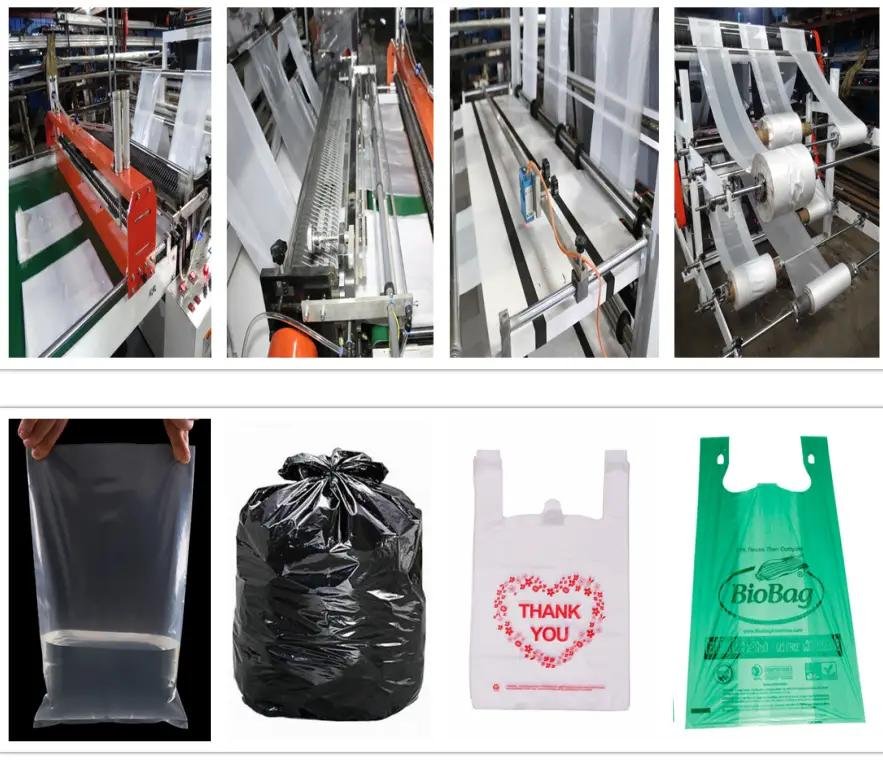 six lines plastic bag machine